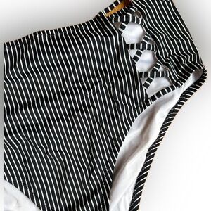 Shade & Shore White and Blue Bikini